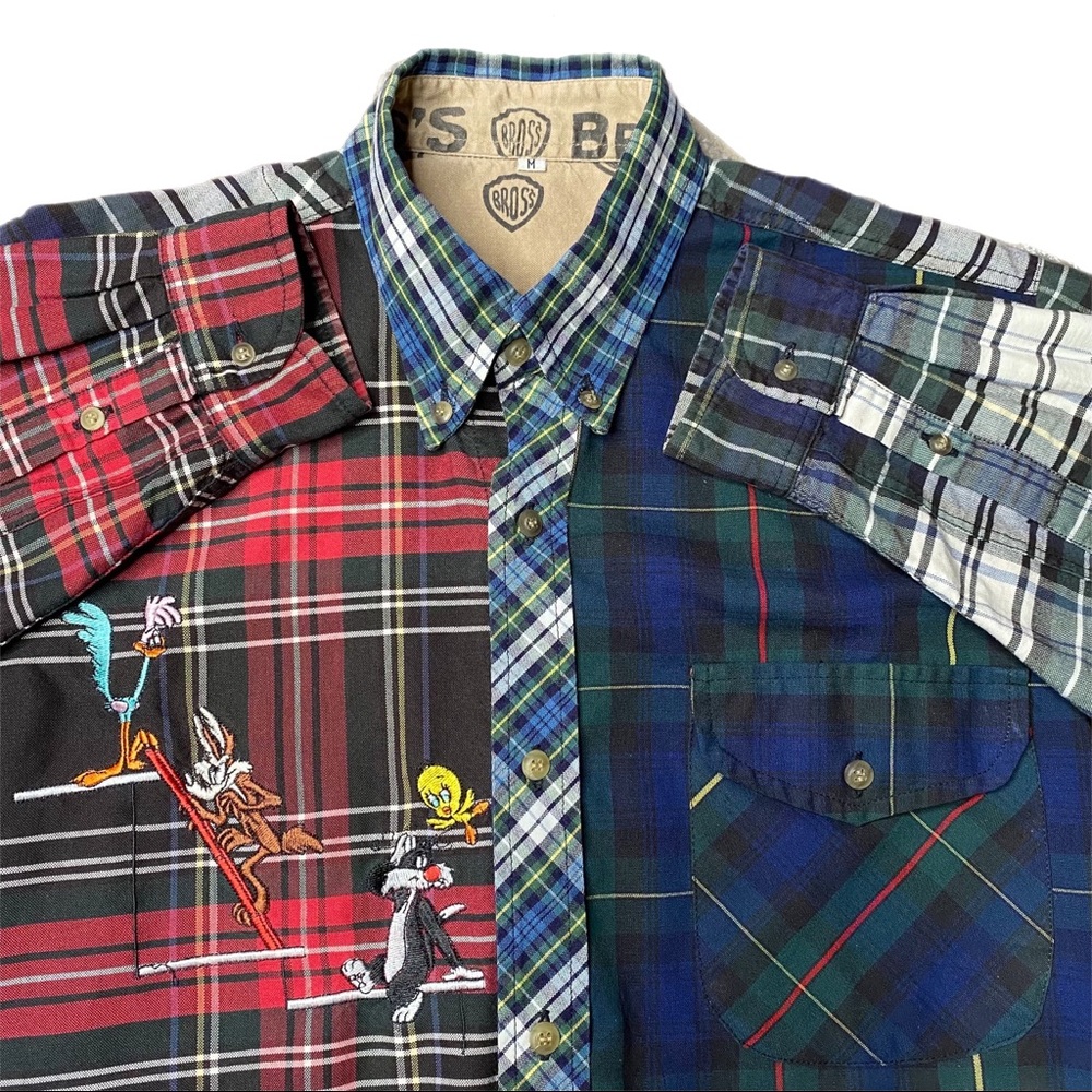 Vintage Looney Tunes button up long sleeve shirt
